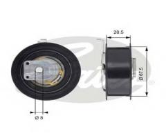 Gates t43110 rolka napinacza audi vw, audi a4 (8e2, b6), vw golf v (1k1)