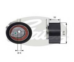 Gates t43117 rolka napinacza opel, nissan interstar autobus (x70)
