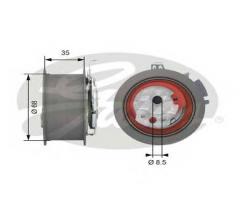 Gates t43151 rolka napinacza vw, audi a3 (8p1), chrysler sebring (js), dodge caliber
