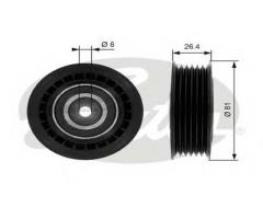 Gates t36000 rolka napinacza vw, vw transporter iv autobus (70xb, 70xc, 7db, 7dw)