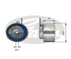 Gates t43174 rolka napinacza jeep chrysler, chrysler voyager iv (rg, rs), jeep cherokee (kj)