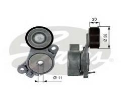 Gates t39040 rolka napinacza skoda vw, audi a1 (8x1, 8xf), seat alhambra (710), skoda fabia