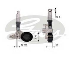 Gates t39099 rolka napinacza audi, audi a6 (4f2, c6)