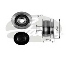 Gates oap7072 sprzęgło alternatora, mercedes-benz t1 nadwozie pełne (601)