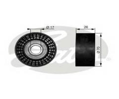 Gates t38018 rolka napinacza chrysler jeep, chrysler 300 c (lx), jeep grand cherokee iii (wh, wk)