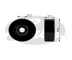 Gates t38033 rolka napinacza dodge jeep, chrysler viper, jeep grand cherokee i (zj)