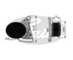 Gates t38068 rolka napinacza audi skoda vw, audi a4 (8d2, b5), skoda superb (3u4), vw passat (3b2)