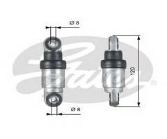Gates t39215 rolka napinacza, pasek klinowy wielorowkowy, bmw 3 (e46)