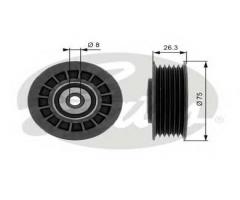 Gates t38092 rolka prowadząca mercedes,, mercedes-benz 190 (w201), puch g-modell (w 461)