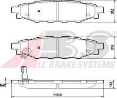 A.b.s. 37499 klocki hamulcowe subaru legacy 03-tył, subaru forester (sh), toyota gt 86 coupe (zn6_)