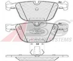 A.b.s. 37371 klocki hamulcowe bmw 7 e65/e66 01-tył, bmw x6 (e71, e72)