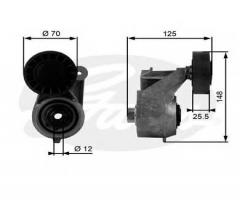 Gates t38263 napinacz paska mercedes,, mercedes-benz 190 (w201), puch g-modell (w 463)