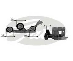 Gates t38429 napinacz paska mercedes,, mercedes-benz klasa a (w169)
