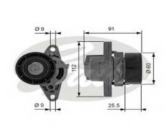 Gates t38456 napinacz paska dacia renault, dacia logan pick-up (us_), nissan kubistar (x76)