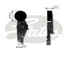 Gates t38207 napinacz paska audi, audi a4 (8d2, b5), seat exeo (3r2)