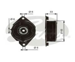 Gates t39013 napinacz paska bmw, bmw 3 (e46) compact 