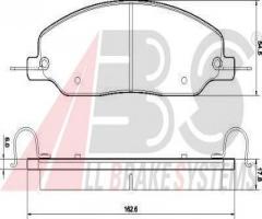 A.b.s. 37662 klocki hamulcowe ford mustang 05-przód, ford usa mustang coupe