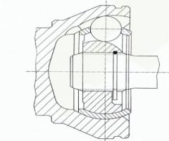 LÖbro 300872 przegub napędowy ford, ford fiesta iii (gfj)
