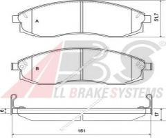 A.b.s. 36974 klocki hamulcowe nissan maxima qx 94-00, nissan maxima qx (a32)