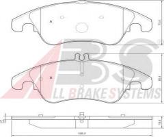 A.b.s. 37586 klocki hamulcowe mercedes, w204 citroen klasa 07 -, mercedes-benz cls (c218)