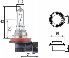 Hella 8gh 008 358-241 Żarówka h21w