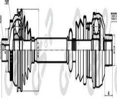 Gsp 218008 półoś napędowa ford/seat/vw-p, ford galaxy (wgr), seat alhambra (7v8, 7v9)