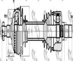 Gsp 210162 wahacz fiat siena, palio-01 p, peugeot 406 (8b)