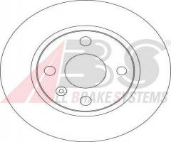 A.b.s. 17149 tarcza hamulcowa opel corsa c 00-06 tył 1,8 16v, opel corsa c (f08, f68)