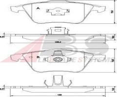 A.b.s. 37464 klocki hamulcowe volvo s40 ii, v50 04 -, ford focus ii (da_), opel vectra c