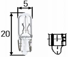 Hella 8gp 002 095-121 Żarówka w2x4,6d