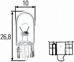 Hella 8gp 003 594-141 Żarówka w3w, audi a4 kabriolet (8h7, b6, 8he, b7), chrysler pt cruiser (pt_)