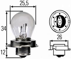 Hella 8ga 008 899-121 Żarówka 12v 15w