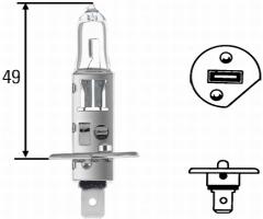 Hella 8gh 002 089-151 Żarówka h1 12v 100w