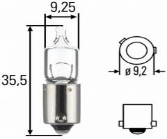 Hella 8gh 007 643-121 Żarówka h6w 12v 6w, alfa romeo 156 (932), audi a8 (4d2, 4d8), bmw 1 (f20)