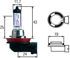Hella 8gh 008 356-181 Żarówka h8 bl