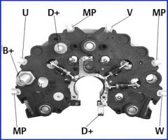 HÜco 139466 mostek prostowniczy alternatora, saab 9000