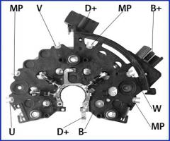 HÜco 139467 mostek prostowniczy alternatora, ford mondeo ii (bap)