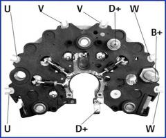 HÜco 139491 mostek prostowniczy alternatora, audi 100 (4a, c4), daewoo korando (kj)