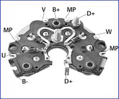 HÜco 139473 mostek prostowniczy alternatora, audi coupe (89, 8b), citroËn xm (y3)