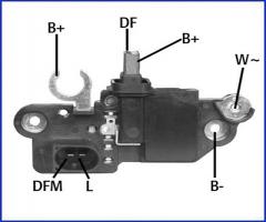 HÜco 130570 regulator napięcia vag 14v, audi a4 (8d2, b5), bmw 5 (e12), citroËn xsara (n1)