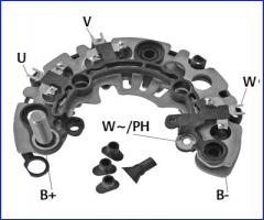 HÜco 139094 mostek prostowniczy alternatora, alfa romeo 145 (930), fiat punto (176), lancia y (840a)