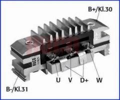HÜco 139575 mostek prostowniczy alternatora 25a