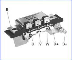HÜco 139559 mostek prostowniczy alternatora 25a