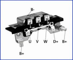 HÜco 139558 mostek prostowniczy alternatora 25a