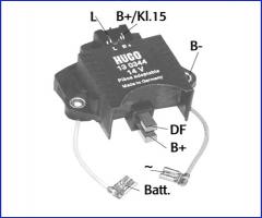 HÜco 130344 regulator napięcia 14v, alpine v6, audi 80 (80, 82, b1), ford taunus 17m turnier