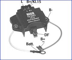 HÜco 130341 regulator napięcia 14v, alpine a310, audi 80 (80, 82, b1), citroËn cx i (ma)