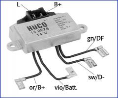 HÜco 130678 regulator napięcia 14v, peugeot 204