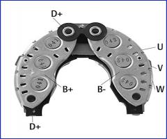 HÜco 139673 mostek prostowniczy alternatora 50a