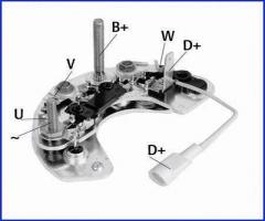 HÜco 139631 mostek prostowniczy alternatora 35a
