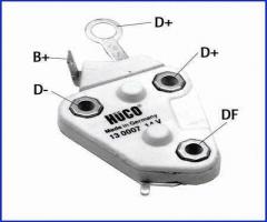HÜco 130007 regulator napięcia 14v opel